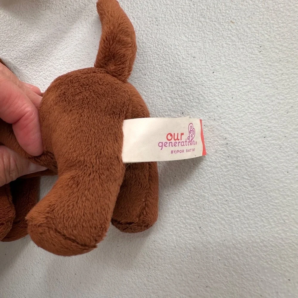 Our Generation Battat Plush Golden Chocolate‎ Labrador Puppy Dog Bundle Set Of 3